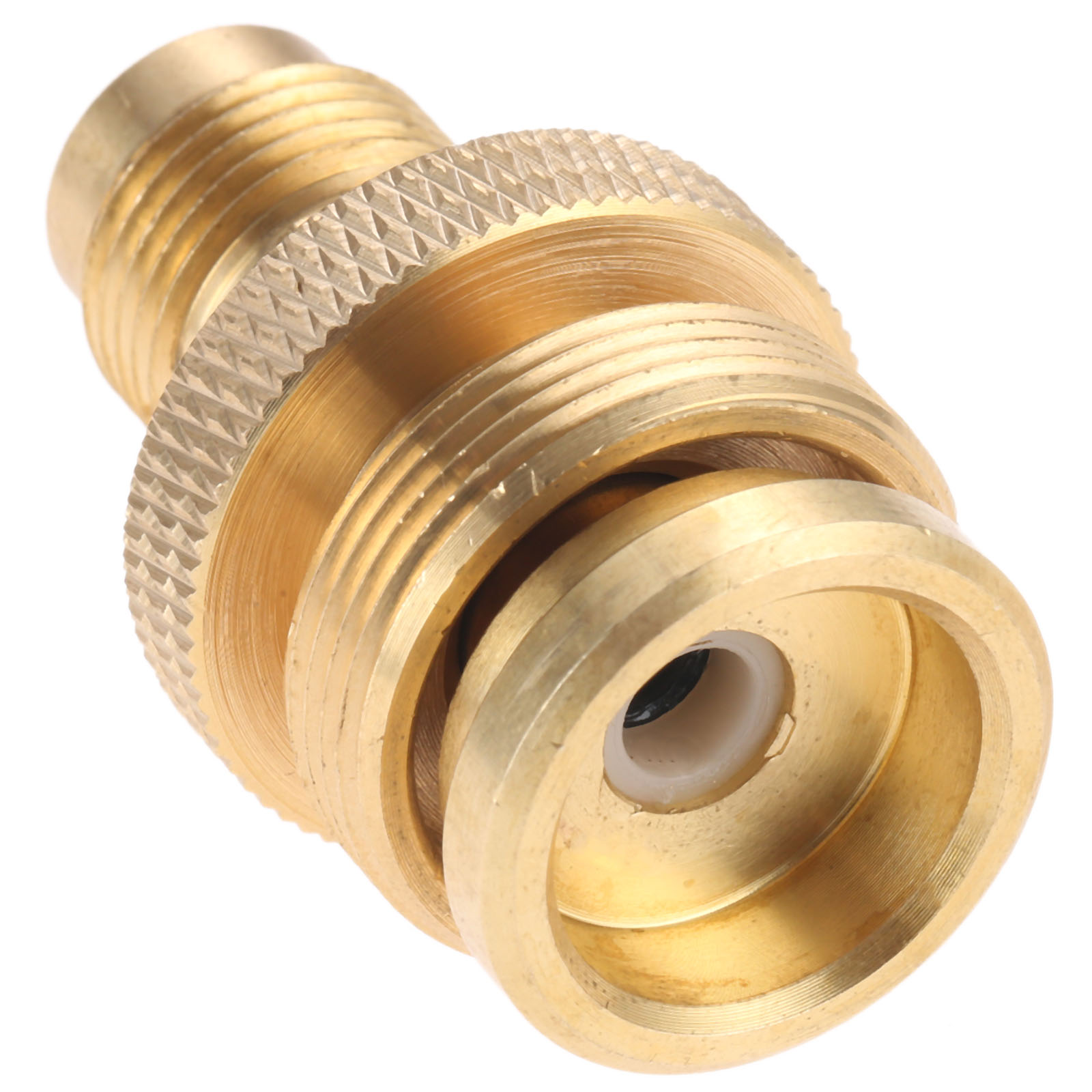 1lb tanque de propano Cansiter regulador portátil parrilla para Camping estufa partes sólido latón adaptador de conexión convertir a 3/8 Bengala