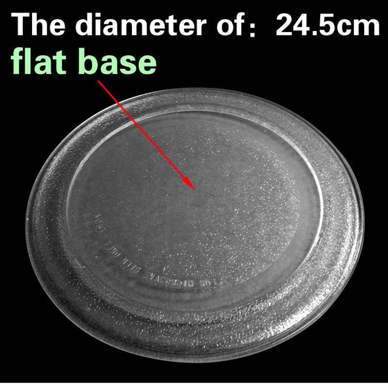 Mikroovn glaspladespiller bakke diameter 24.5cm fladt chassis mikroovn glaspladebeslag
