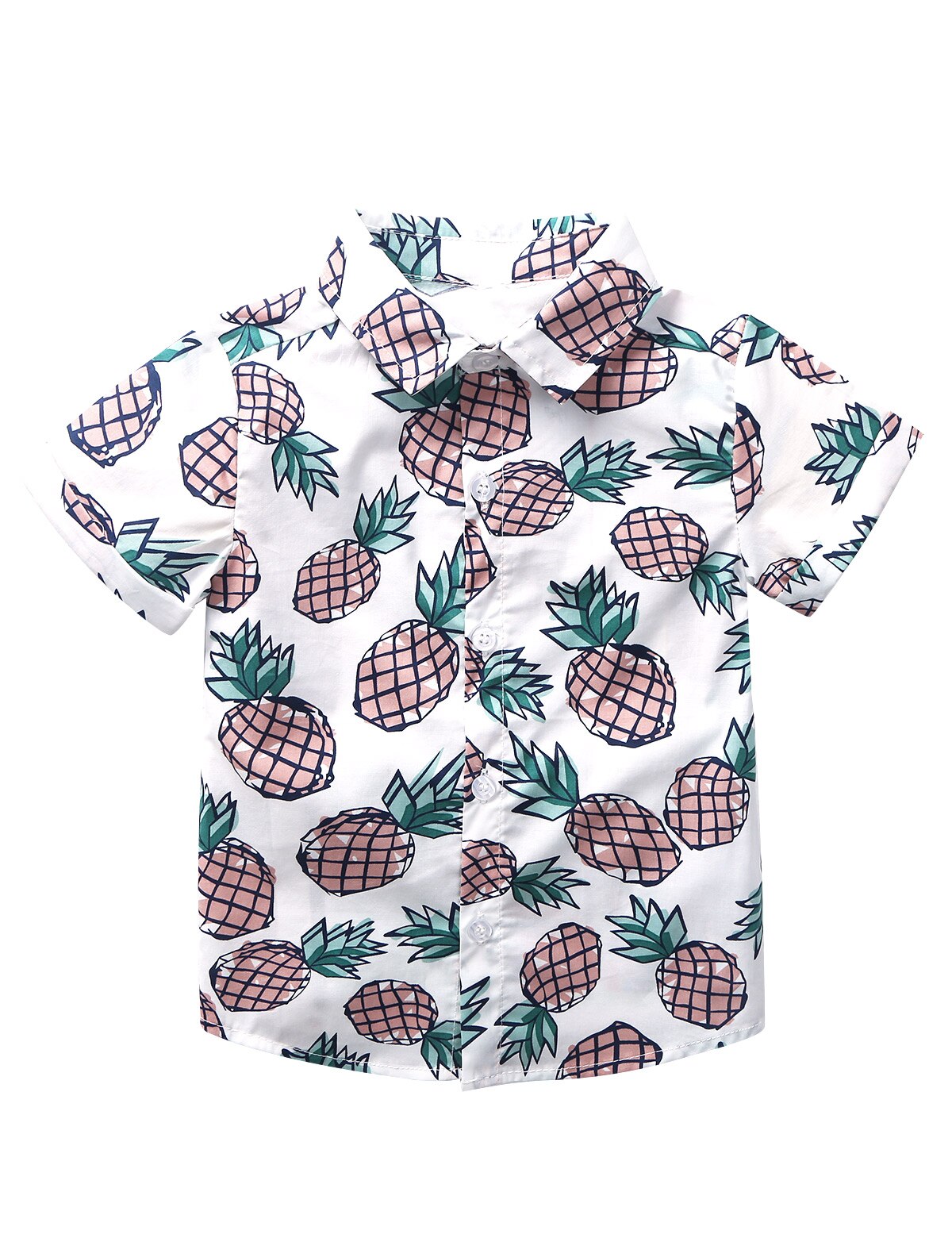 Iiniim Neugeborenen Kleidung Infant Baby Sommer Neue Hemd Jungen Ananas Gedruckt Sonne Strand T-Shirts Casual Partei Schlank-Fit Tops hemd