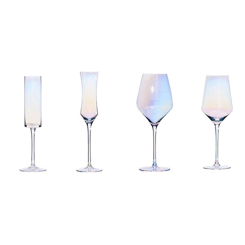 Gobelet arc-en-ciel coupe coloré cristal Champagne verre couleur rouge vin verre Ion placage verre à vin