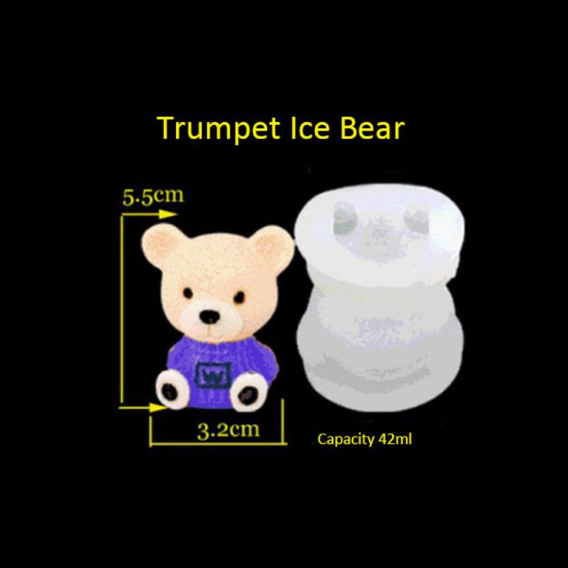 3D Speelgoed Strik Beer Siliconen Mal Fondant Cake Koffie Mallen Chocolade Beer Mould Taart Tools Keuken Bakken Accessoires: 03