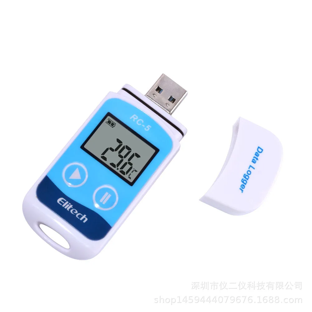 Registrador de datos de temperatura USB RC-5, registrador de datos de alta precisión, registrador de temperatura de punto de lectura 32000