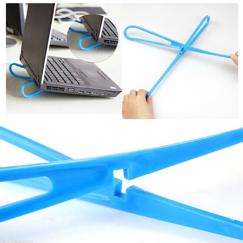 1Pc Draagbare Plastic Eenvoudige Laptop Cooling Stand Pad Rack Basis Ondersteuning Koeler