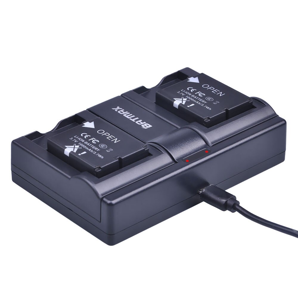 4 pièces DS-SD20 SD20 DS SD20 Batteries + Chargeur Double USB pour Rollei 3 S 4 S 5 S ActionPro SD20F WiF Rollei 3 S D'action Caméras De Sport