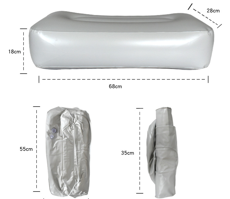 Inflatable cushion PVC cushion inflatable boat rubber dinghy boat cushion high hardness outdoor camping pillow