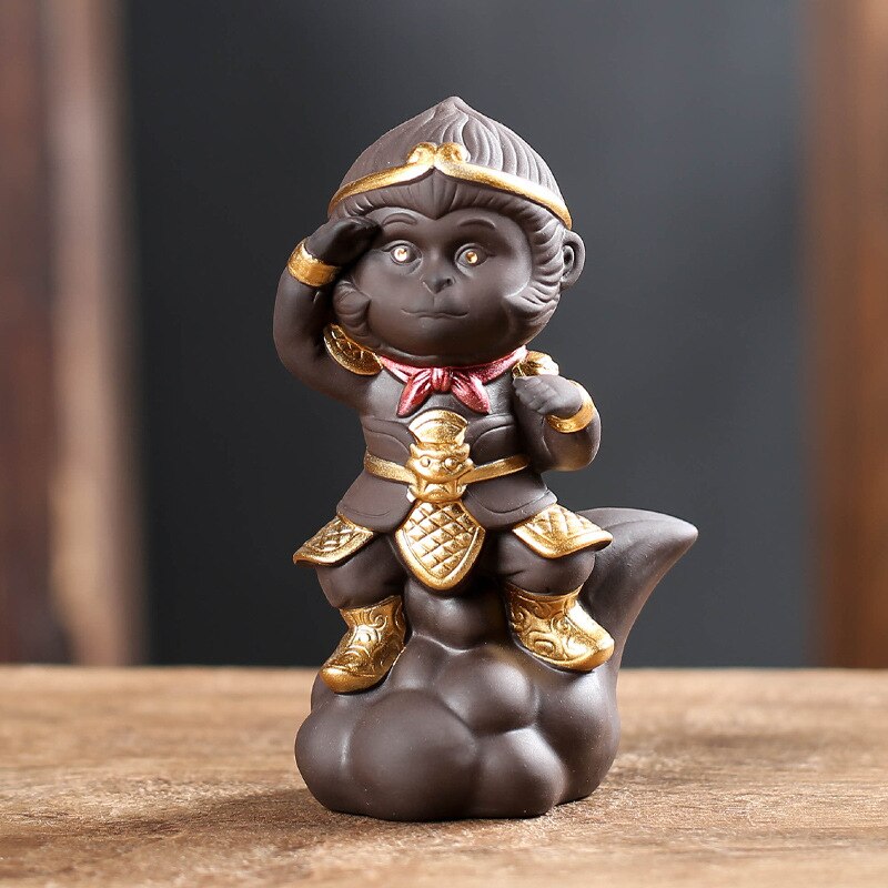 Lilla te ornamenter boutique dekoration stor salvie lig med himlen te tilbehør skrivebord sæt bao hexiao suspenderer te te kæledyr: Te pet 4