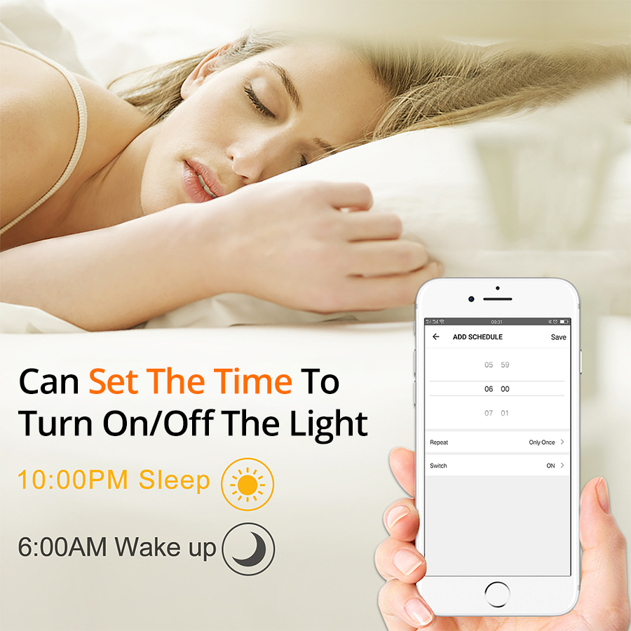 E27 B22 Wifi Clever LED-lampe 15W Intellegent Warnen Beleuchtung Dimmbare LED Lampe App Steuer Arbeit mit Alexa Google assistent