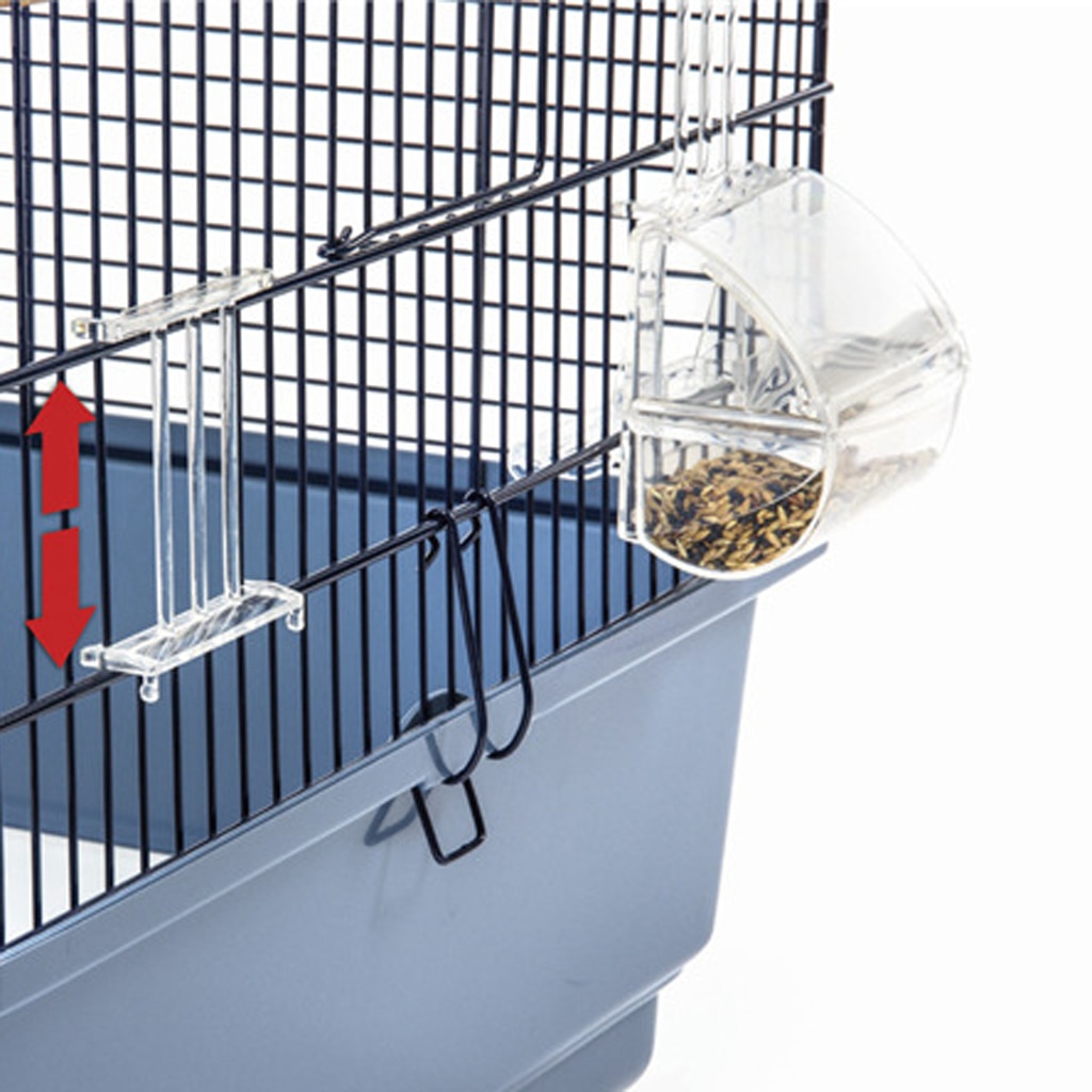 No Mess Bird Parrot Feeding Cup Cage Hanging Feeder Pet Drinking Bowls