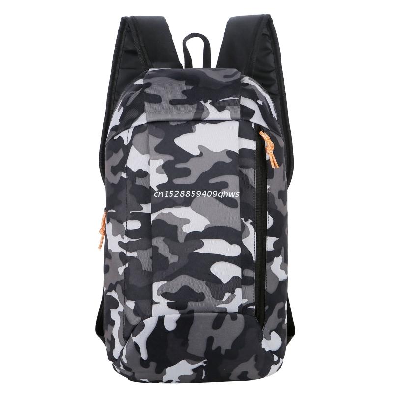 Gym Duffle Bag Backpack, Lightweight Foldable Travel Large Capacity Backpack: Black Camouflage 2