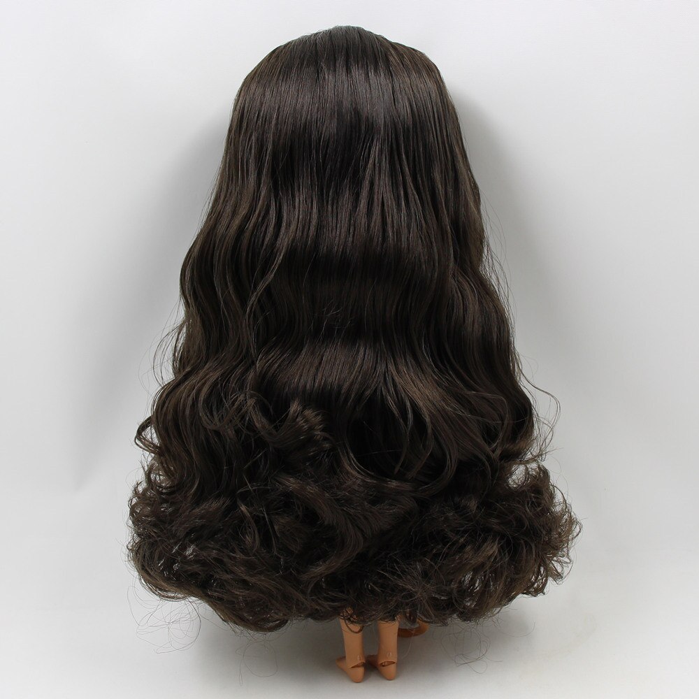 Blyth 1/6 Doll Wigs RBL Scalp including the hard endoconch dome with bang/no bangs fringe soft curly hair Series A: BL950 / with bangs