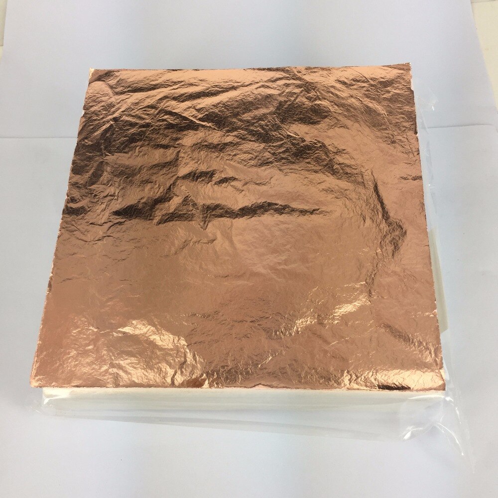 100 vellen 16X16 cm echt koperen blad folie rood koper blad Luxe