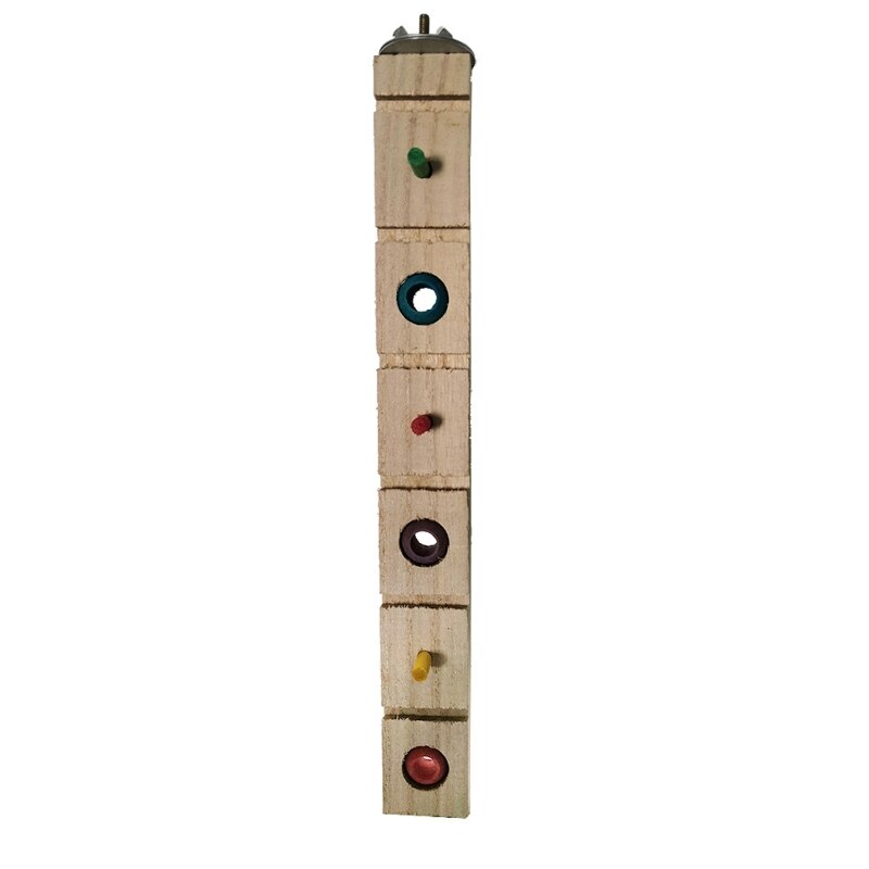 Perche en bois pour oiseaux, perroquet, blocs à mâcher, entraînement à l&#39;intelligence, Puzzle, jouet pour Mini aras canari, perruche cacatoès: M