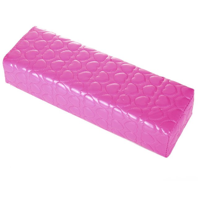 Profesjonalna skórzana ręka poduszka brzoskwinia serce miłość tłoczone ręka podłokietniki poduszka paznokci artystyczny manicure pielęgnacja uroda narzędzie jak z salonu: róża czerwony