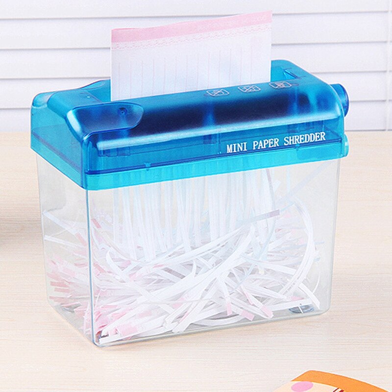 A6 Small Portable Mini Manual Shredder Cut Paper for Home Office