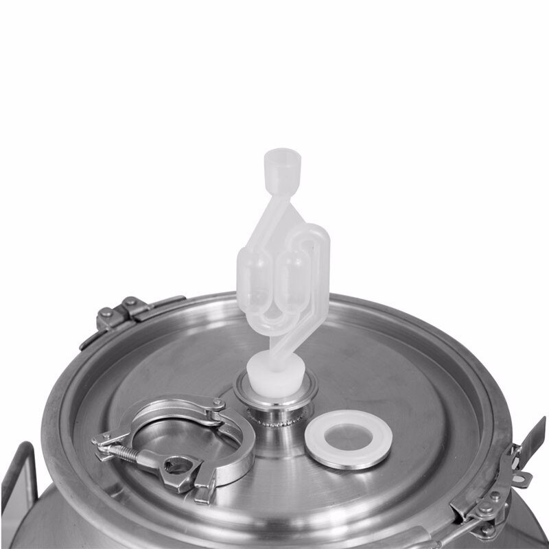2pcs/Lot Home Brew Wine Fermentation Airlock With Silicone Stoppers Plug Airlock Seal Valve Bubbler Fermentation Brewing Tools