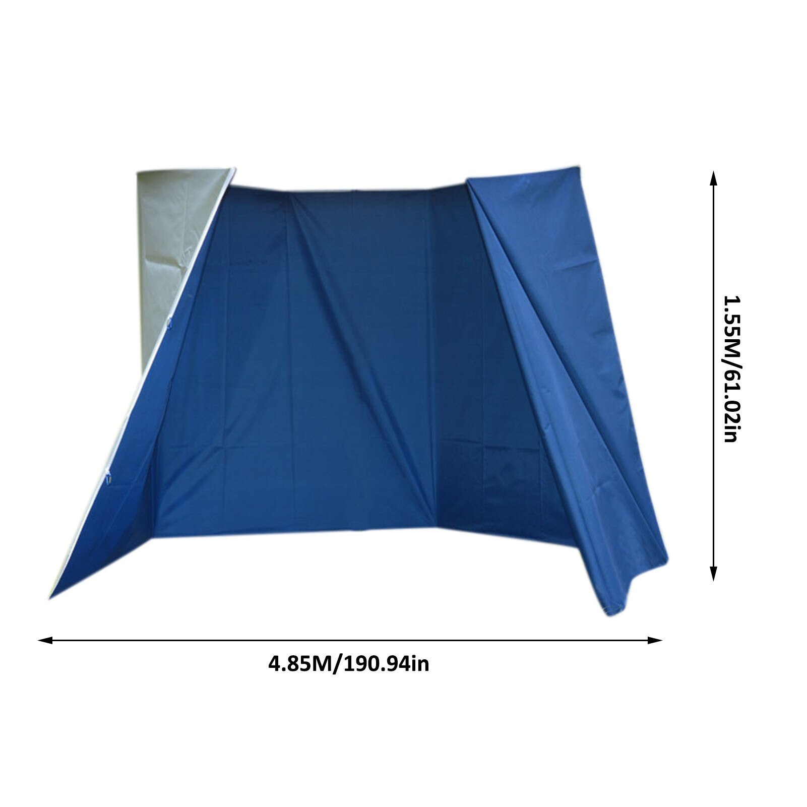 4.8m regendichte wandtücher, angelschirmtücher, uv-beständige, wasserdichte universal-sonnenschirme: Marineblau