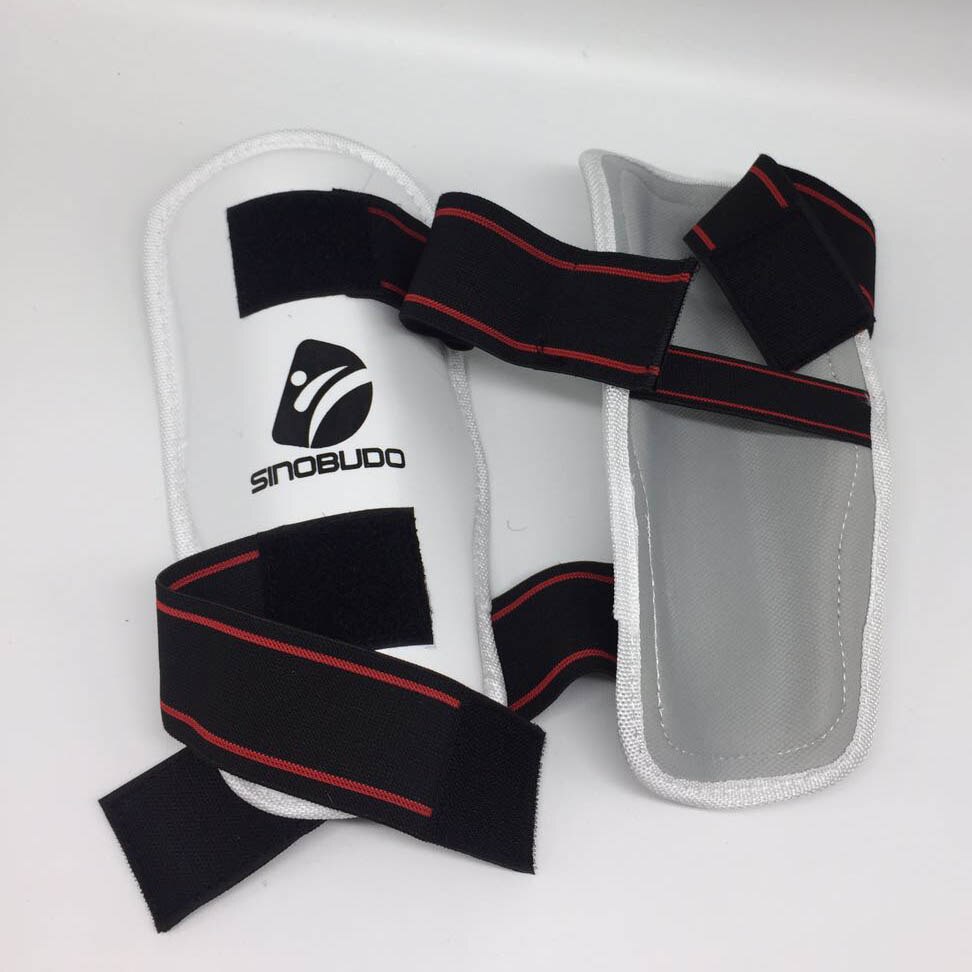 Sinobudo itf nyeste taekwondo beskyttende skinnebenbeskyttelse taekwondo benbeskyttere taekwondo-protector høje boksesæt