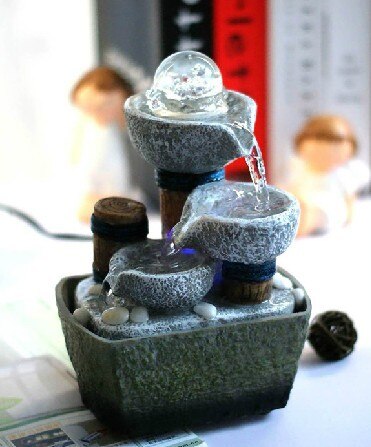 fountain water features feng shui wheel desktop decoration home decor Household water fountain
