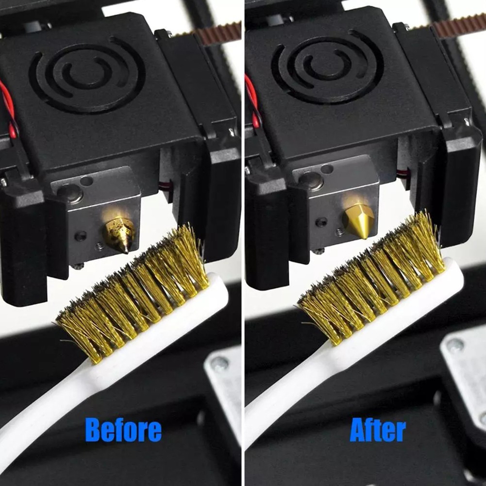 Escova de dentes industrial mini cobre aço náilon fio escova de fio de aço inoxidável sujeira dura limpeza escova de dentes ﻿