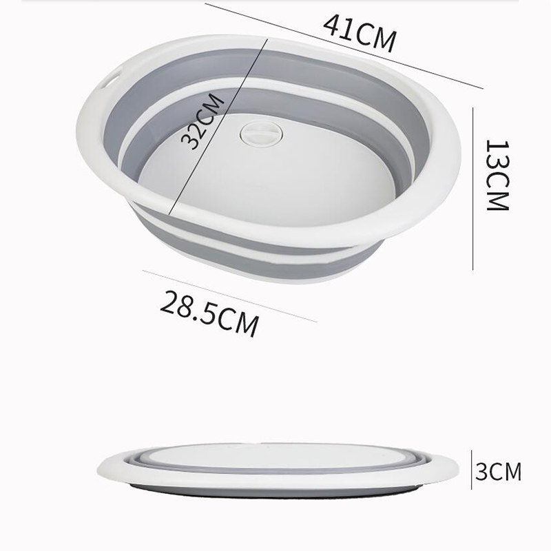 Lavabos portátiles multiusos para el hogar, productos de baño de plástico grueso y plegable para viajes al aire libre