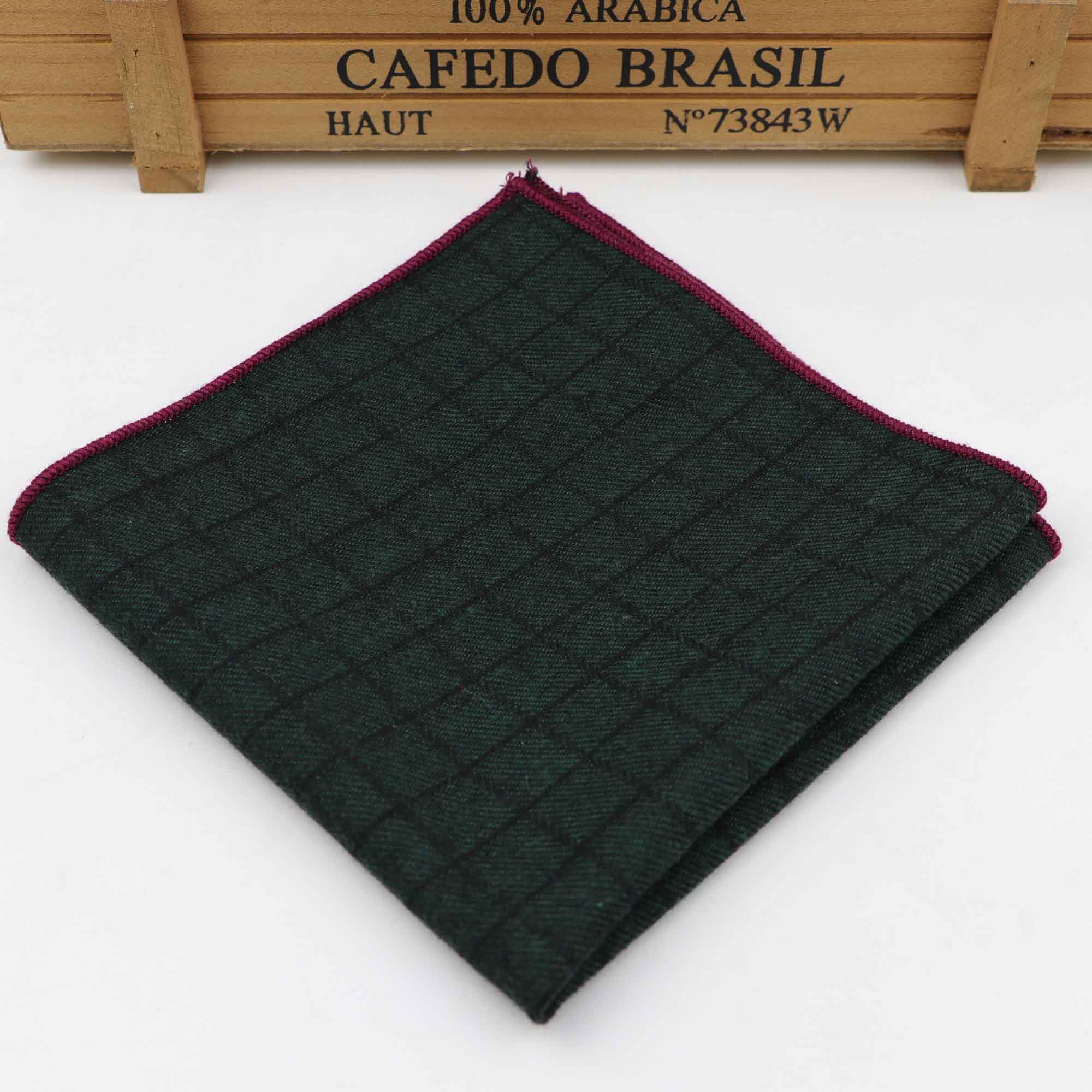 Striped Hankerchief Scarves Vintage Cotton Hankies Plaid Men's Pocket Square Handkerchiefs: 12