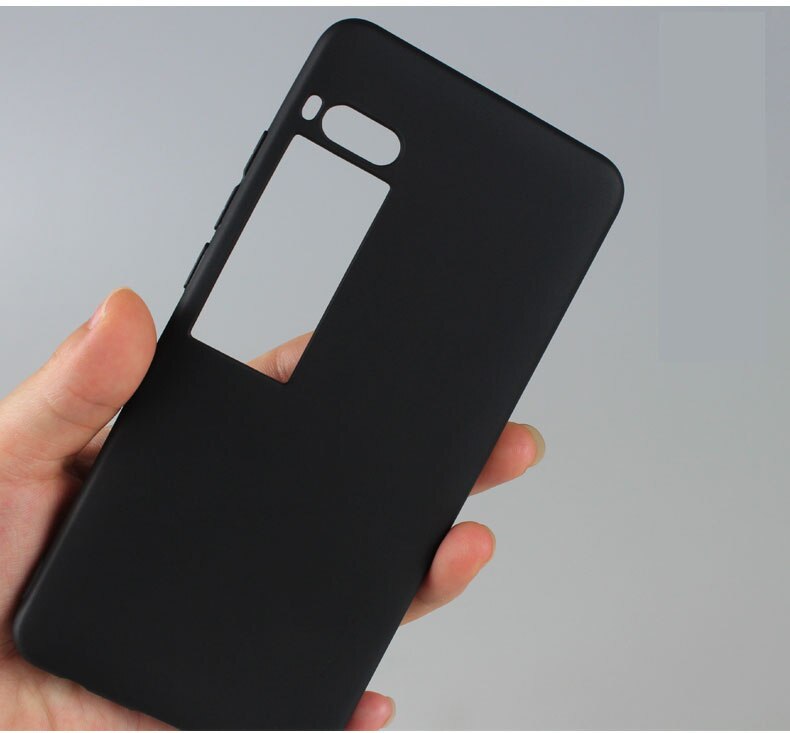 Silikon-tpu-schutzhülle für meizu Profi 7 7 matt schwarz 7 weich