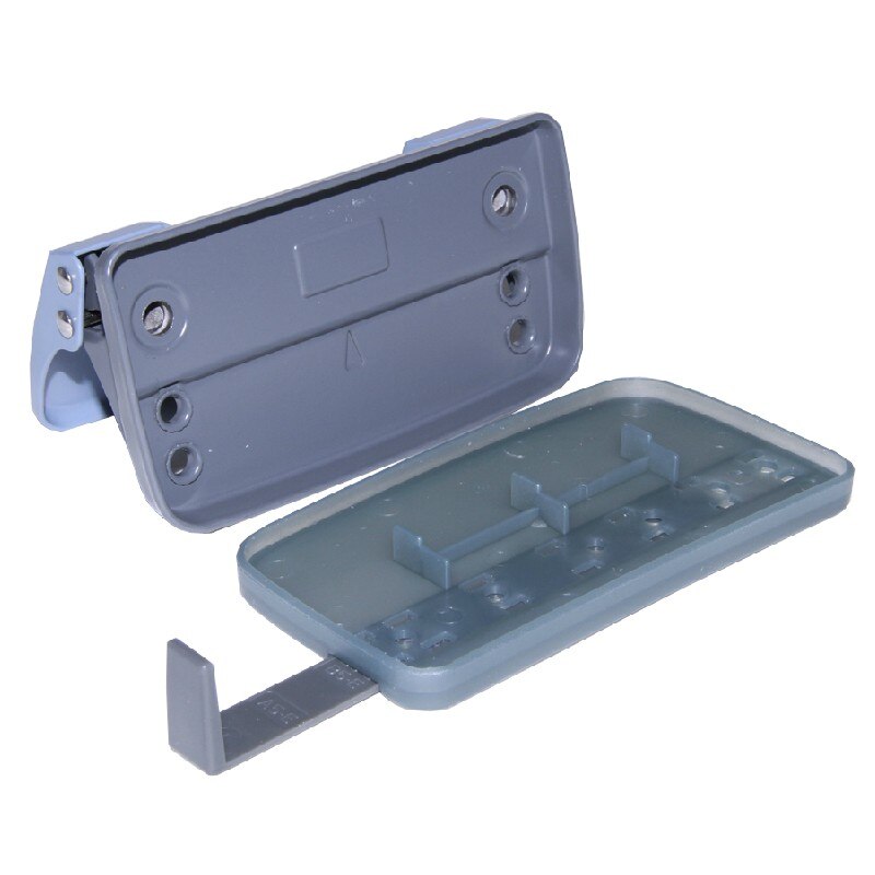 2-gat Punch Handmatig Mini Paper Punch Bureau Tool Desktop Duurzame Metalen Constructie, 10-vel Capaciteit, Willekeurige Kleur