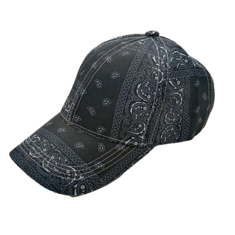 Baseballkappe mit cashew-blumenmuster aus reiner baumwolle, ganzjahres-stretchkappe, schlichter retro-sonnenschutz, lässiger hut für outdoor-aktivitäten, ideal für den alltag.: Grau