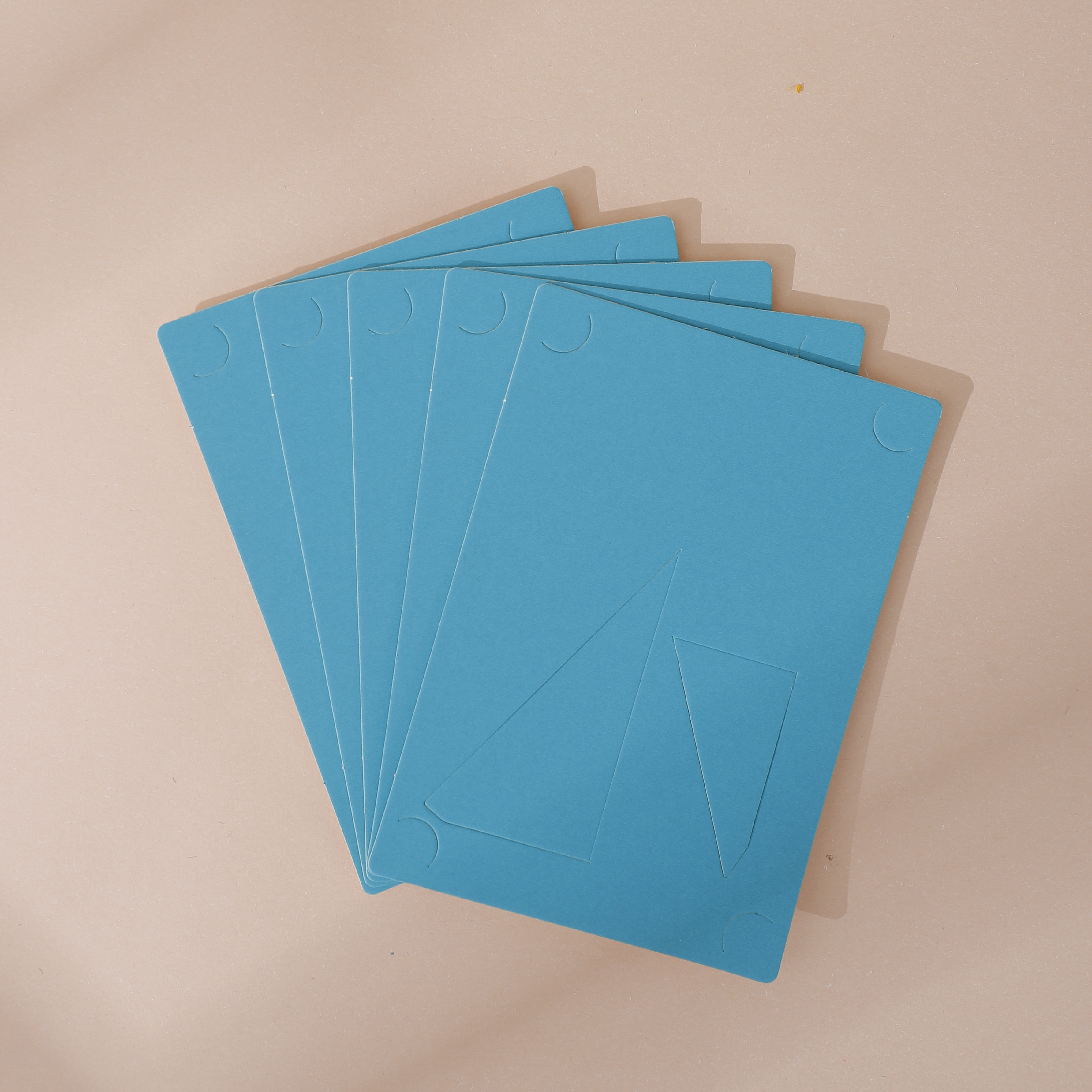 5 stücke Einkerbung Karton Bilderrahmen 6 "7" 8 "Foto in einer Zwei-Wege-Halterung Karton Bilderrahmen Heimat Dekoration Tisch: 6 Zoll / Blau