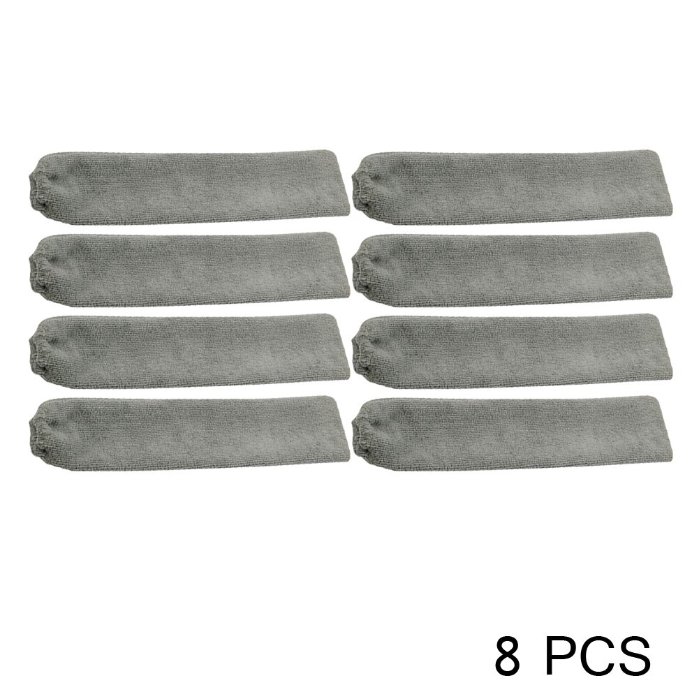 Cepillo de polvo para mesita de noche, accesorio retráctil para cama, hueco inferior, mango largo, microfibra mágica, artefacto de limpieza de polvo, barrido de pelo para el hogar: 8pcs cloth
