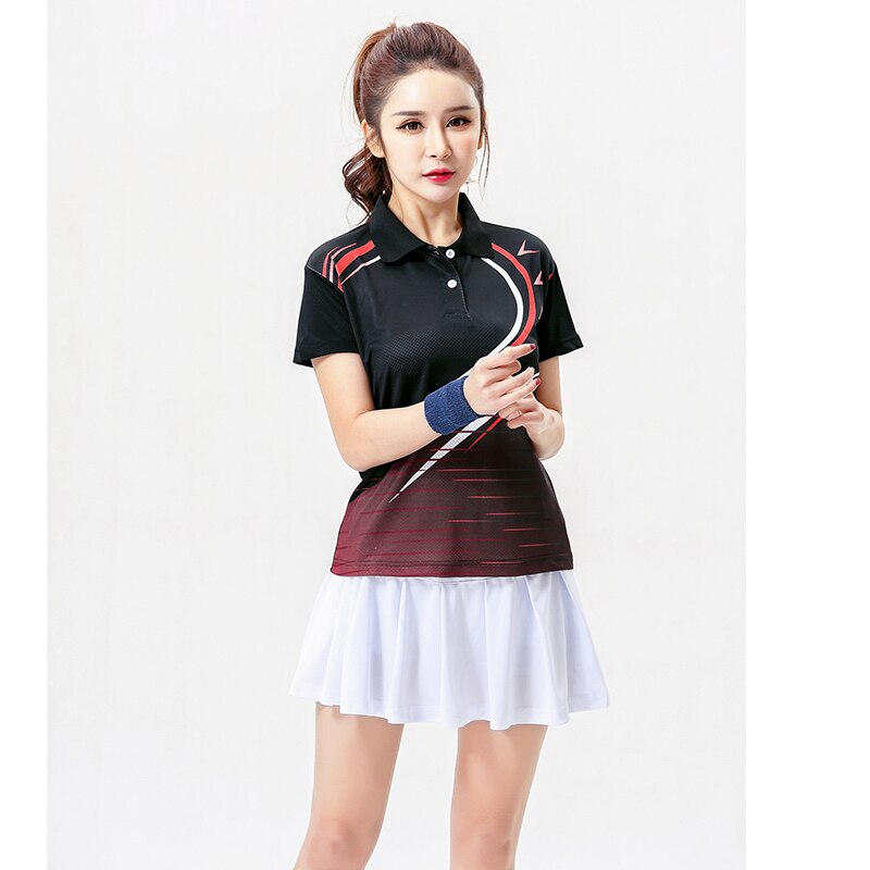 Free Print Badminton Team sets Female , Women's Tennis clothes sets ,Tennis wear uniforms , Tennis sets ,Orange set 5059B