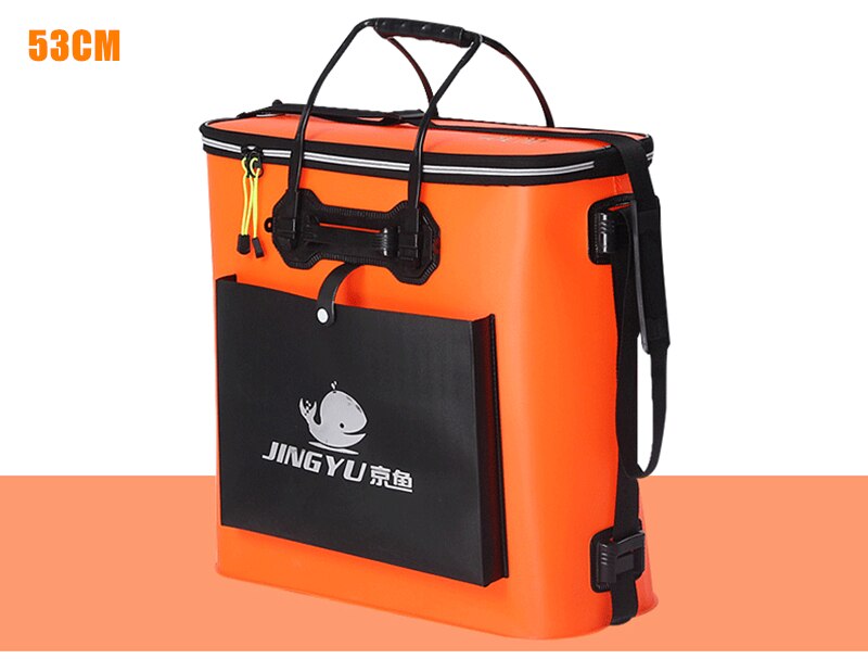 42/48/53cm Fishing Tackle Bucket Portable Fishing Bags Thickening EVA Live Fish Box Folding Outdoor Camping Hiking Water Bucket