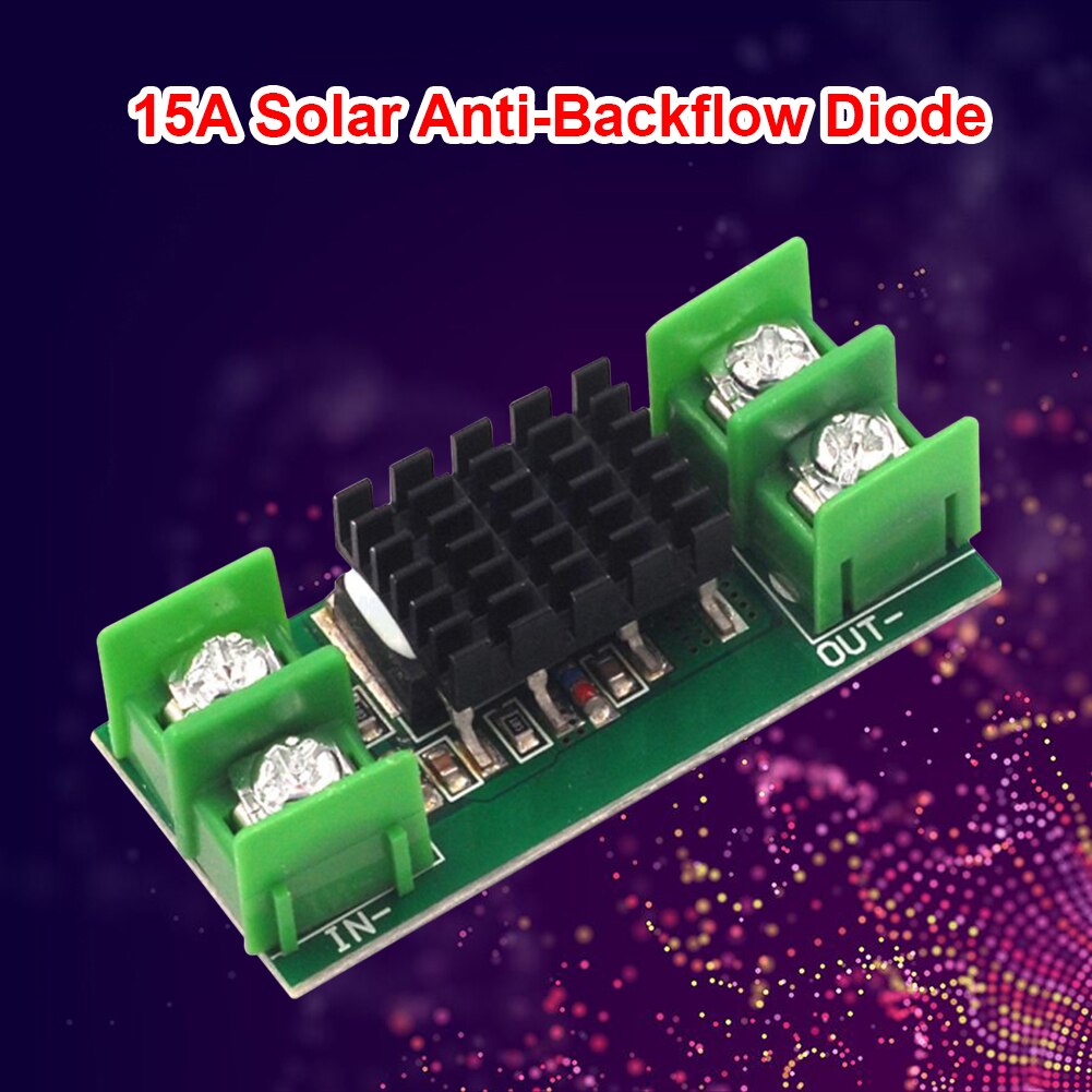 Panel Solar paralelo para riego, placa de carga con batería de diodo, Ideal para riego antiinverso, 15A, 5-60V