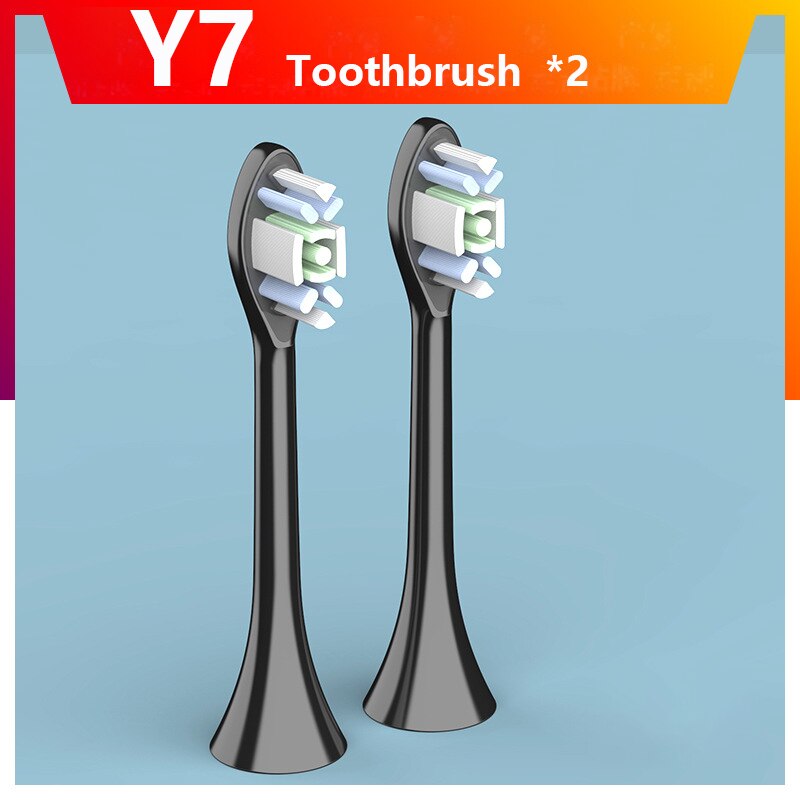 Electric Toothbrush Powerful Ultrasonic Sonic USB Charge Rechargeable Tooth Brushes Washable Whitening Teeth Brush Soft Fur: Y7 Black