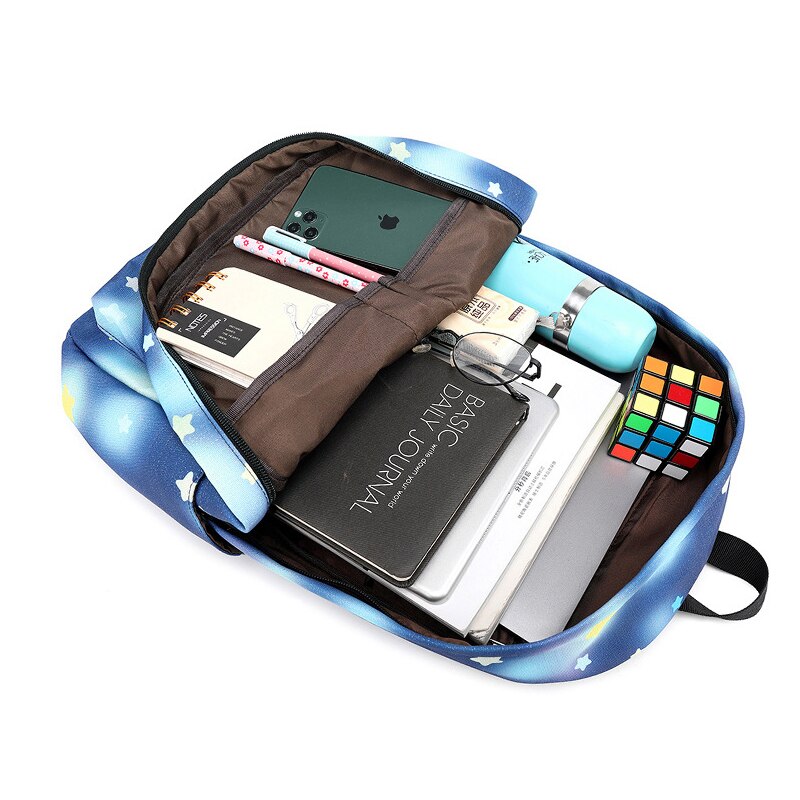 Atinfor étanche femmes grande capacité sac à dos filles collège Bookbag femme sac à dos mignon sac d'école pour adolescents