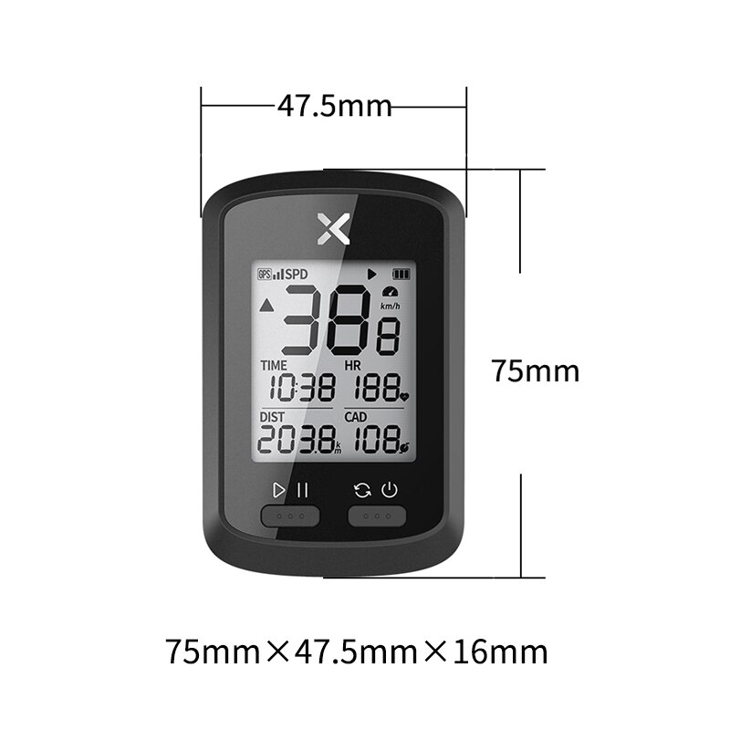 XOSS G+ Bluetooth ANT+ GPS Cycling Bike Computer For speed measurement navigation and Heart Rate Monitor Cadence Sensor Display