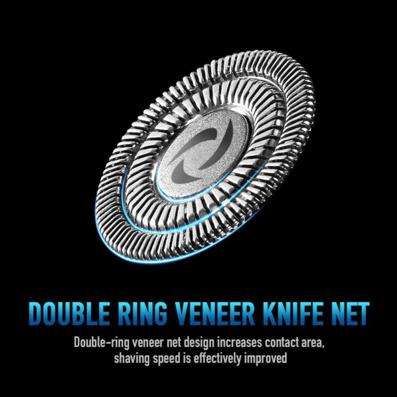 Mens Electric Rotary Shaver Rechargeable 3D Triple Floating Head Trimmer razors Shaving Accessories