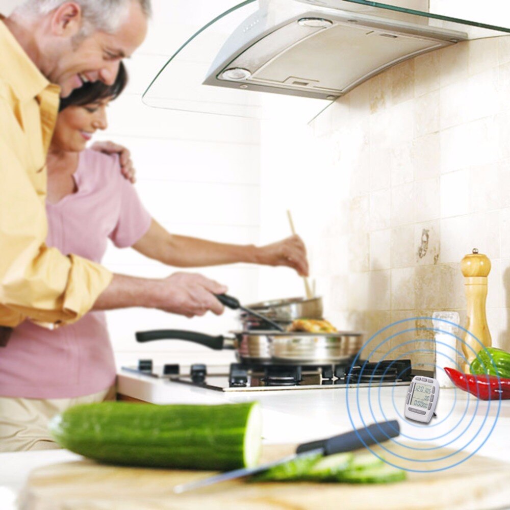 1Pc Triple Timer Clock kitchen Cooking 3-Line Alarm LCD Digital Count Down