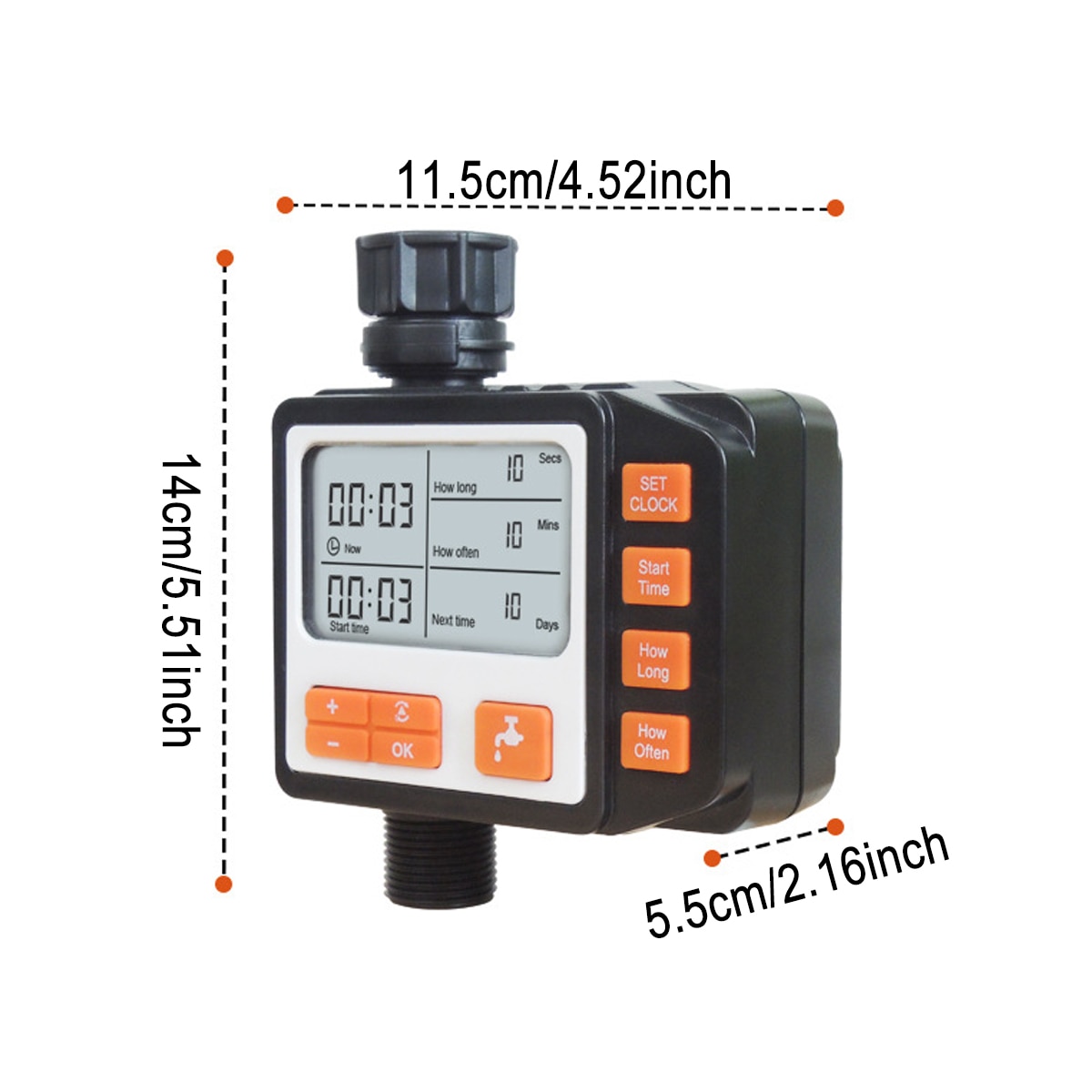 Garden Tool Watering Timer Valve Automatic Water Timer Outdoor Garden Irrigation Timer LCD Screen Sprinkler Controller System