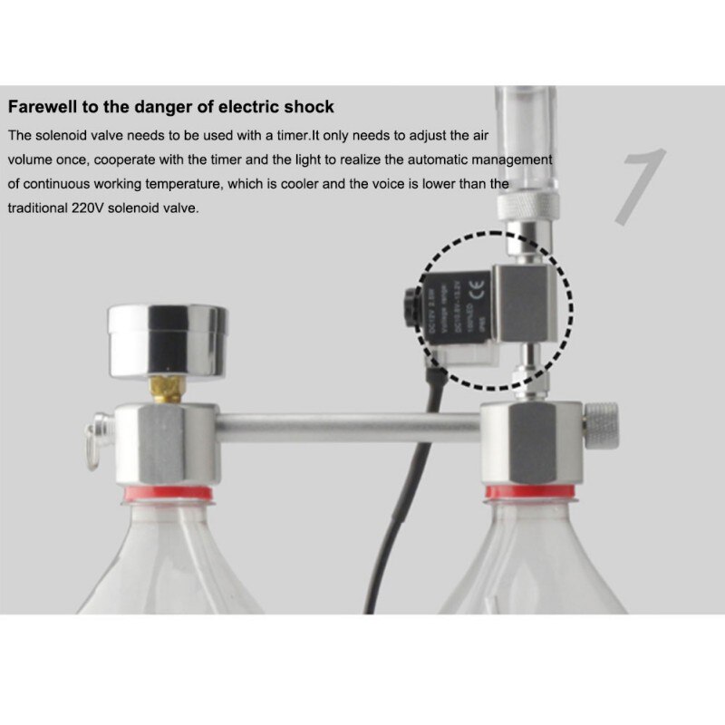 DIY Aquarium Carbon Dioxide Ggenerator Set Homemade Waterweed CO2 Solenoid Valve Cylinder Aquarium Accessories