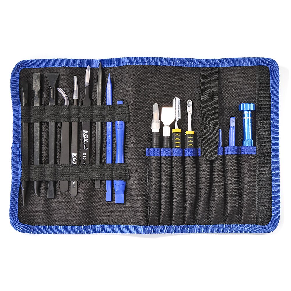 17 In 1 Mobiele Telefoon Reparatie Tools Kit Spudger Pry Opening Gereedschap Schroevendraaier Tweezer Set Voor Iphone Ipad Horloges Tabletten camera 'S