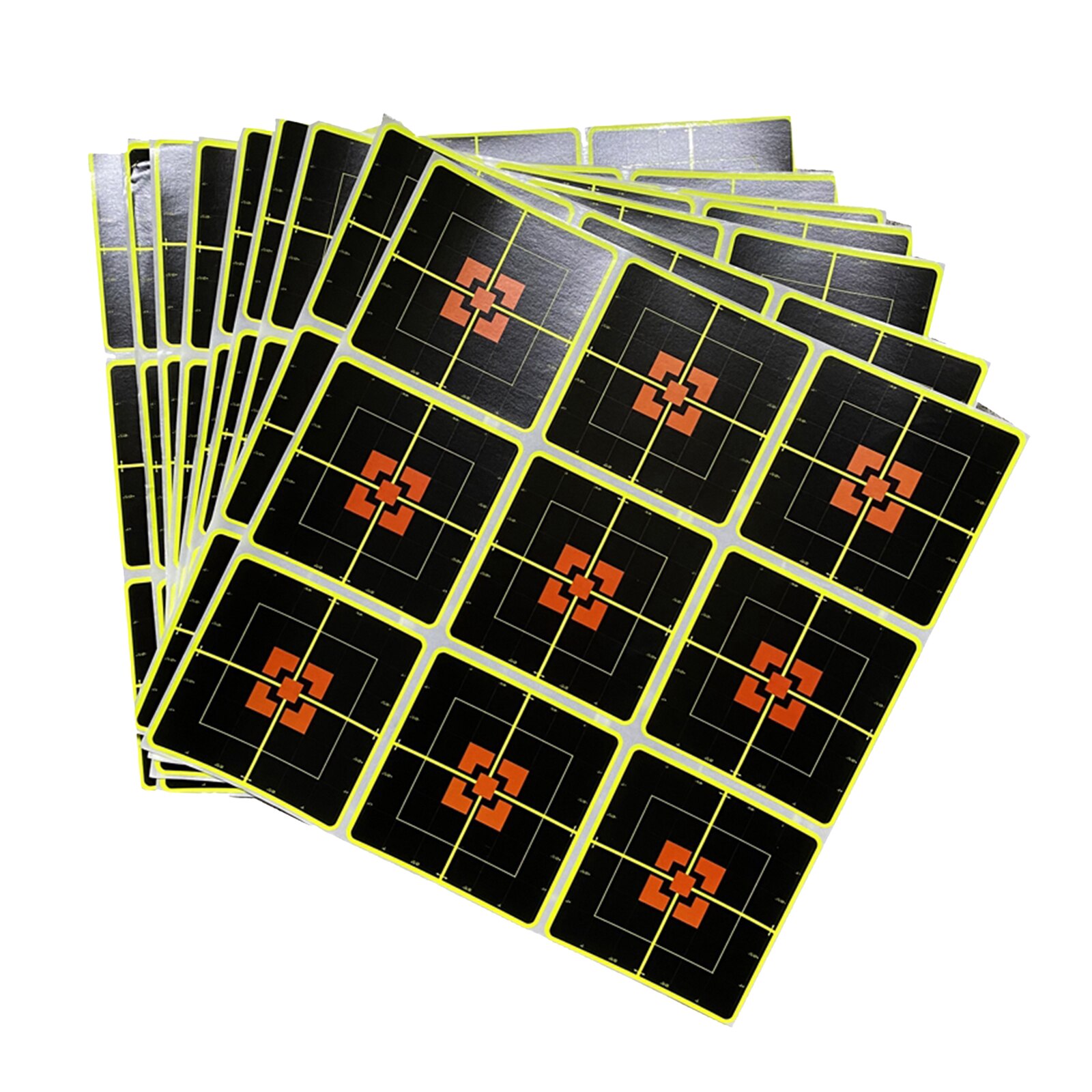 10 Pcs Target Practice Reactive Splatter Glow Shot Paper Stickers for Indoor & Outdoor