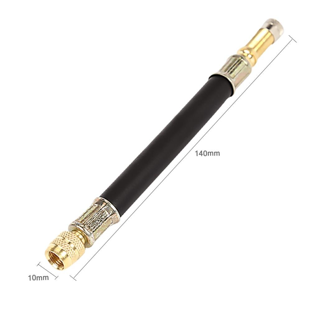 Vodool 100mm/140mm/190mm universal flexibel gummislang bil hjul ventil skaft däck ventil förlängning med lock bil ventil stammar lock: 140mm