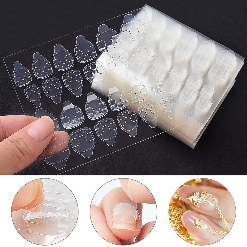 Pegamento de gelatina para uñas postizas, pasta de doble cara, pegamento para uñas extraíble de alta adherencia, herramientas de manicura DIY