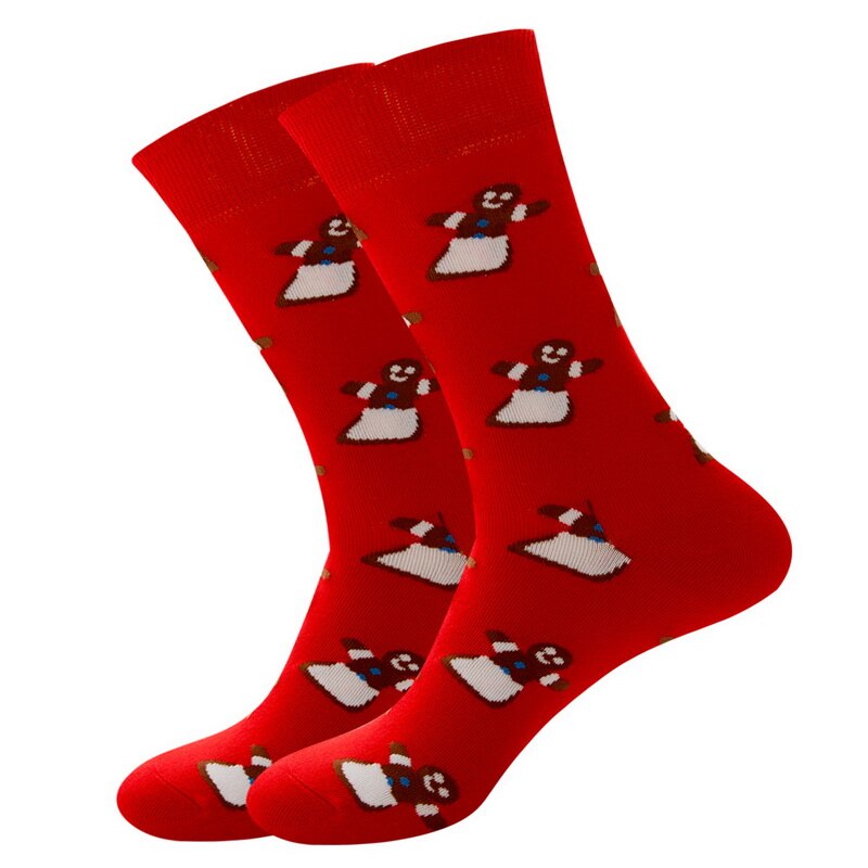 Árvore de natal neve elk presente algodão feliz homem meias novo 2020 outono inverno natal mulher meias engraçado ano novo papai noel: M208251P