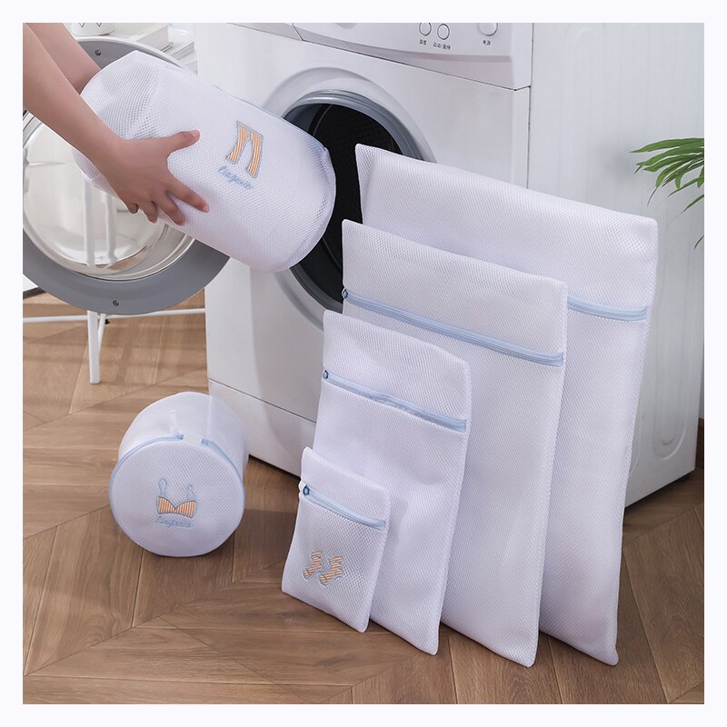 Mesh Laundry Bag Wash Bags Polyester Laundry Basket Laundry Bags for Washing Machines Mesh Bra Underwear Laundry Bag Supplies