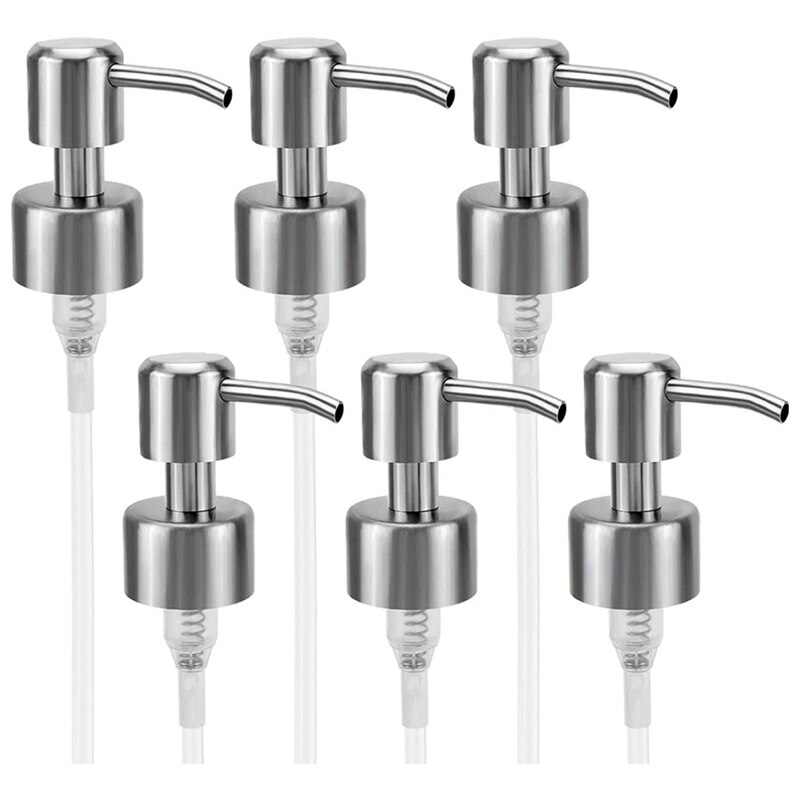 Zeepdispenser Pomp Vervanging-304 Rvs Zeep En Lotion Dispenser Pomp Voor Regelmatige 28/400 Hals Flessen: Default Title