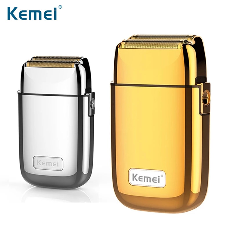 Kemei All-metal Electric Shaver Men Razor Rechargeable Beard Shaver Floating Hair Beard Trimmer Face Care Shaving Machine