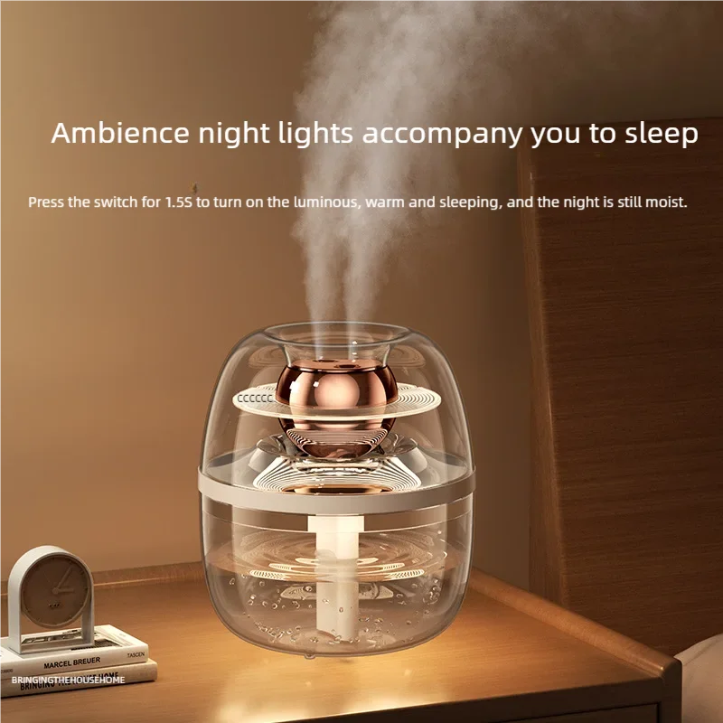 Xiaomi Youpin Humidifier Air Purifier Double Spray Humidifier with Night Light Quiet Humidifier Cool Mist Aromatherapy Heavy Fog