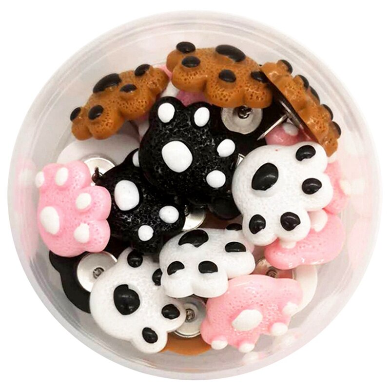 Tablero de corcho de 25 uds., bonitos chinchetas, clavos de tachuelas de plástico decorativas, Pin de pared de fotos para oficina: Default Title